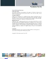 Preview for 4 page of Telit Wireless Solutions LE50-868 User Manual