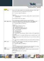 Preview for 52 page of Telit Wireless Solutions LE910-SKG At Commands Reference Manual