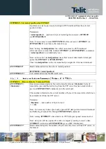 Preview for 206 page of Telit Wireless Solutions LE910-SKG At Commands Reference Manual