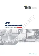 Telit Wireless Solutions LE920 Hardware User'S Manual preview