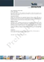 Preview for 4 page of Telit Wireless Solutions LE920 Hardware User'S Manual