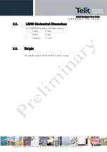 Preview for 13 page of Telit Wireless Solutions LE920 Hardware User'S Manual