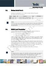 Preview for 52 page of Telit Wireless Solutions LE920 Hardware User'S Manual