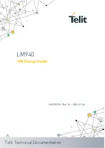 Предварительный просмотр 1 страницы Telit Wireless Solutions LM940 Design Manual