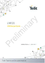 Preview for 1 page of Telit Wireless Solutions LN920 Hw Design Manual