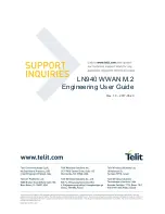 Telit Wireless Solutions LN940 WWAN M.2 User Manual предпросмотр