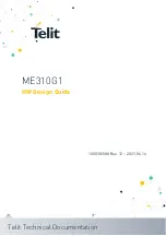 Telit Wireless Solutions ME310G1-W1 Hw Design Manual preview