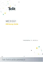 Preview for 1 page of Telit Wireless Solutions ME310G1-W1 Hw Design Manual