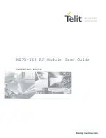 Предварительный просмотр 1 страницы Telit Wireless Solutions ME70-169 User Manual