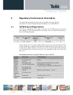 Предварительный просмотр 10 страницы Telit Wireless Solutions ME70-169 User Manual