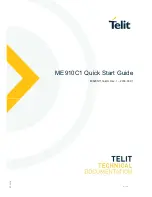 Предварительный просмотр 1 страницы Telit Wireless Solutions ME910C1 Series Quick Start Manual