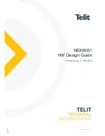 Предварительный просмотр 1 страницы Telit Wireless Solutions NE866B1 Hardware Design Manual