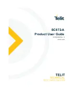 Telit Wireless Solutions SC872-A Product User Manual предпросмотр