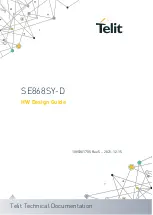 Предварительный просмотр 1 страницы Telit Wireless Solutions SE868SY-D Hw Design Manual