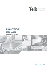 Предварительный просмотр 1 страницы Telit Wireless Solutions SL869-V3 EVK User Manual