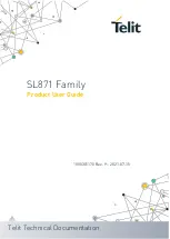 Telit Wireless Solutions SL871 Product User Manual предпросмотр