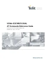 Предварительный просмотр 1 страницы Telit Wireless Solutions UC864-E Reference Manual