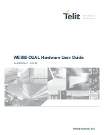 Telit Wireless Solutions WE865-DUAL Hardware User'S Manual preview