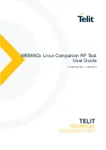 Telit Wireless Solutions WE866C Series User Manual preview