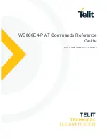 Telit Wireless Solutions WE866E4-P At Commands Reference Manual предпросмотр