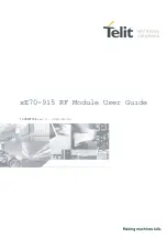 Telit Wireless Solutions xE70-915 User Manual preview