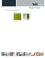 Предварительный просмотр 2 страницы Telit Wireless Solutions ZE51-2.4 User Manual