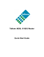 Preview for 1 page of Telkom ADSL 5102G Quick Start Manual