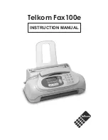 Telkom Fax100e Instruction Manual preview