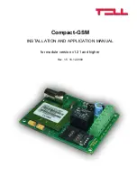 tell Compact-GSM Installation And Application Manual preview