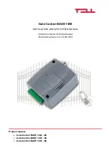 Preview for 1 page of tell Gate Control BASE 1000 Series Installation And Application Manual