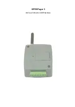 Предварительный просмотр 1 страницы tell GPRS Pager 3 Installation And User Manual