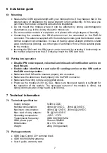 Preview for 7 page of tell GSM Gate Control 20 Installation And Application Manual