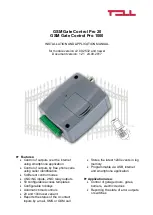 Preview for 1 page of tell GSM Gate Control Pro 1000 Installation And Application Manual