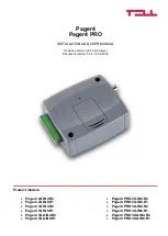 Preview for 1 page of tell Pager4 3GA.IN4.R2 Installation And User Manual