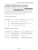 Preview for 4 page of Tellabs FlexSym OLT 1134 Installation Manual