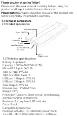 Preview for 2 page of Tellur PBC103 User Manual