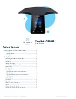 Preview for 1 page of TELNET Yealink CP965 User Manual