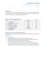 Preview for 1 page of Telongo TS351-MDX Programming And Installation Manual