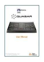 Preview for 1 page of Telos Alliance Axia Quasar User Manual