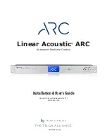 Preview for 1 page of Telos Alliance LINEAR ACOUSTIC ARC Installation & User Manual