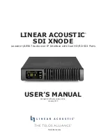 Предварительный просмотр 1 страницы Telos Alliance Linear Acoustic SDI XNODE User Manual