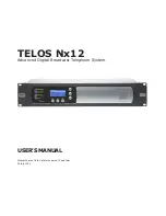 Telos Nx12 User Manual preview