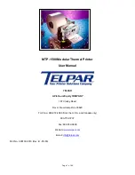 Предварительный просмотр 1 страницы Telpar MTP-1500 User Manual