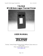 Preview for 1 page of Telpar SP-328 User Manual