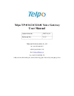 Preview for 1 page of Telpo 16FXS User Manual