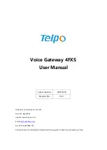 Preview for 1 page of Telpo 4FXS User Manual