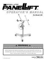 Telpro PaneL Lift 439 Operator'S Manual preview