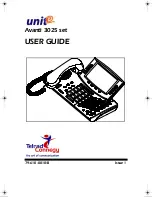 Preview for 1 page of Telrad Connegy Avanti 3025 set User Manual