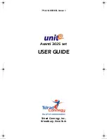 Preview for 2 page of Telrad Connegy Avanti 3025 set User Manual