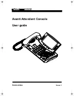 Preview for 1 page of Telrad Avanti Attendant Console User Manual